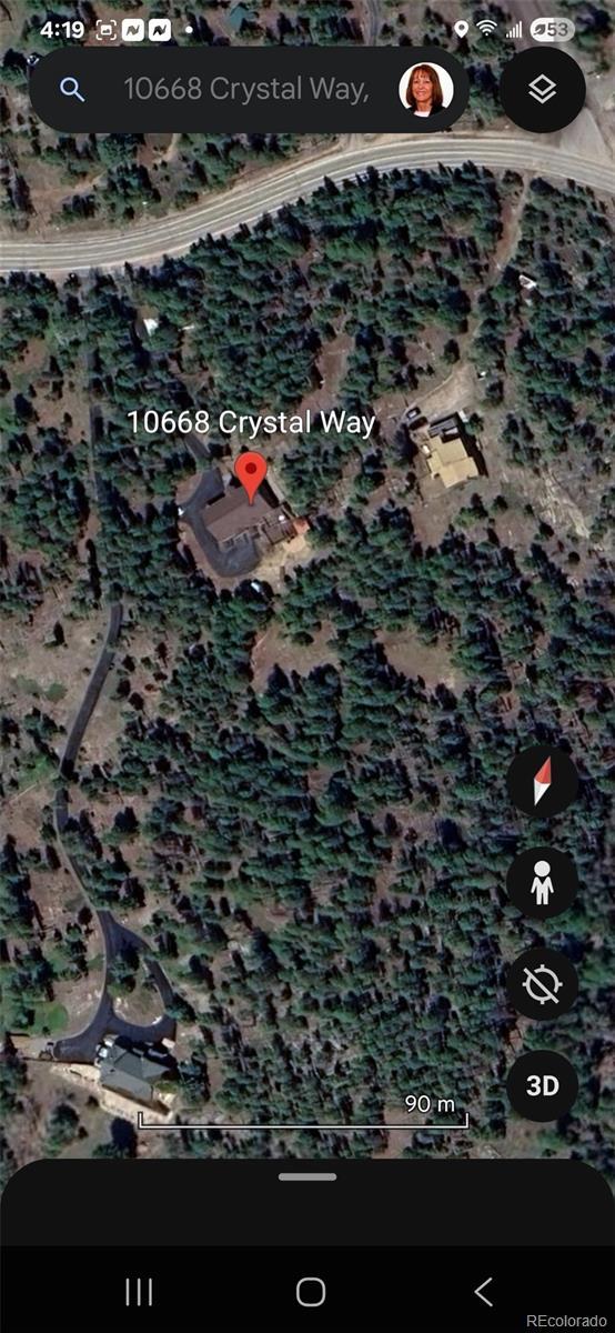 10668 Crystal Way, Morrison, CO 80465 - aerial map of property and surrounding area