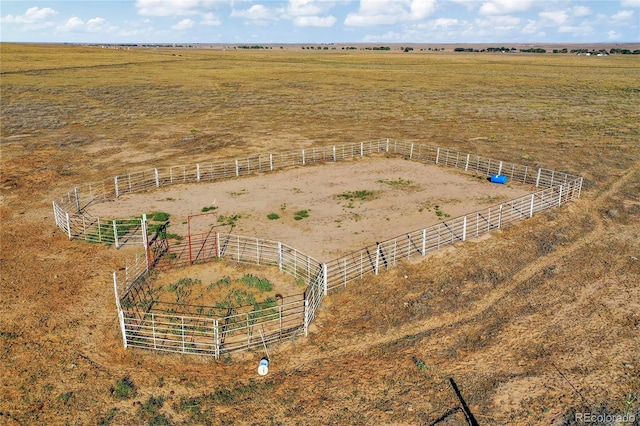 drone / aerial view featuring a rural view