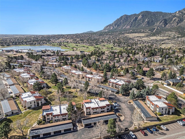3103 Broadmoor Valley Rd Unit B, Colorado Springs, CO 80906 - bird's eye view with a water and mountain view