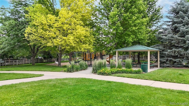 1750 Clark Dr, Erie, CO 80516 - view of home's community with a gazebo and view of scattered trees
