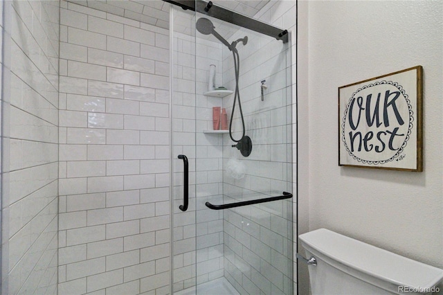 7440 Quail St, Arvada, CO 80005 - full bath featuring a shower stall and toilet