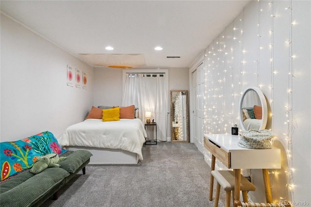 7440 Quail St, Arvada, CO 80005 - bedroom featuring carpet and recessed lighting