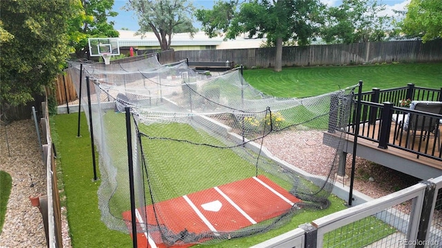 7440 Quail St, Arvada, CO 80005 - view of yard with a deck
