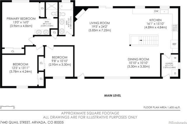 7440 Quail St, Arvada, CO 80005 - view of room layout