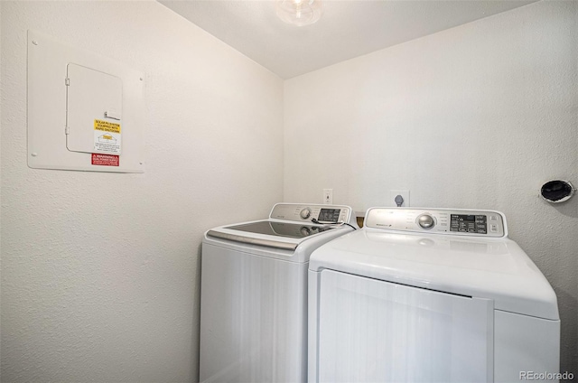 1403 Valentia St, Denver, CO 80220 - washroom featuring separate washer and dryer