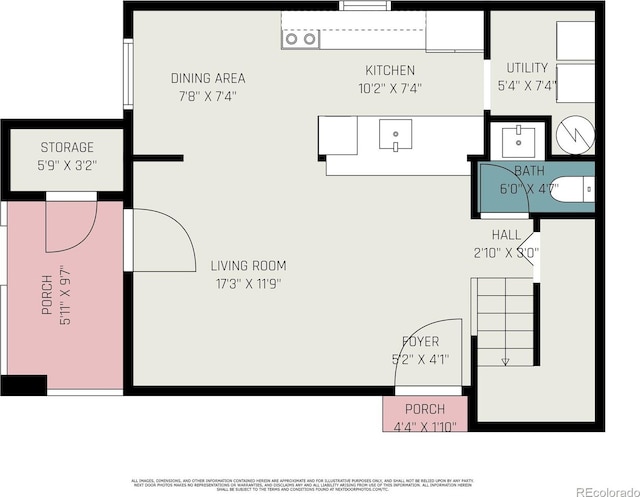 1403 Valentia St, Denver, CO 80220 - view of room layout
