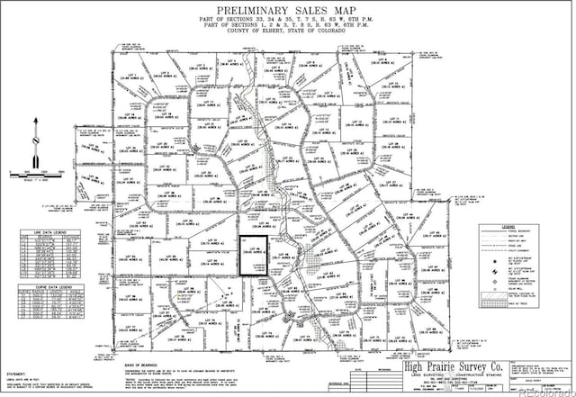 35652 Happiness Trl, Kiowa, CO 80117 - map showing property parcels