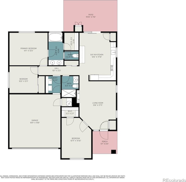 19628 E 58th Pl, Aurora, CO 80019 - floor plan / room layout
