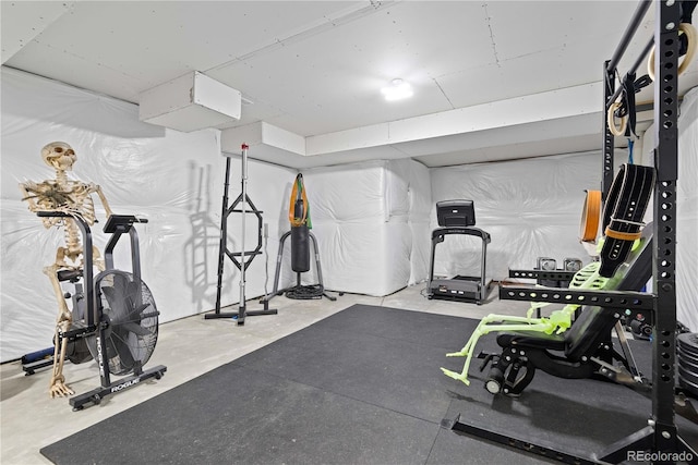 view of workout room