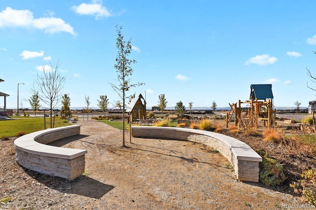 view of jungle gym