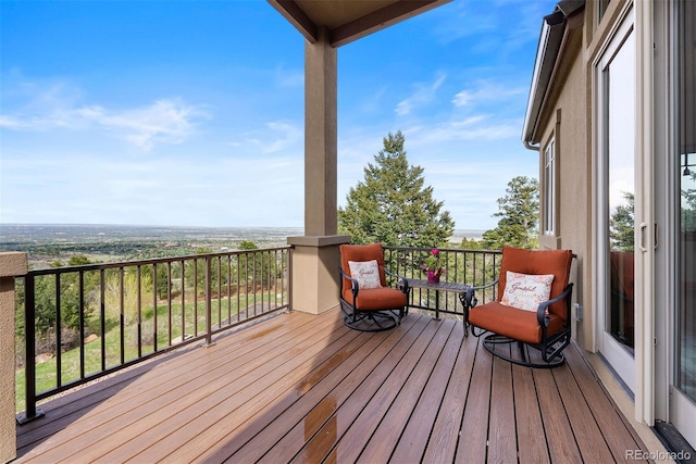 948 Manor Gate Pt, Colorado Springs, CO 80906 - view of wooden terrace