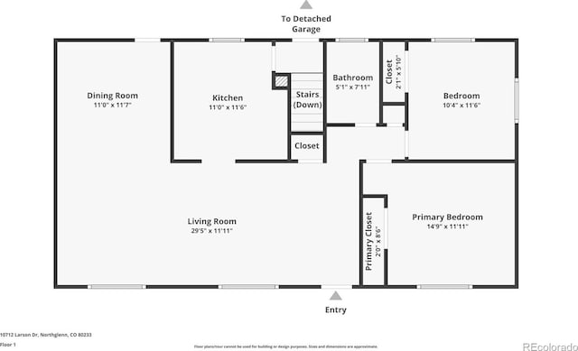 10712 Larson Dr, Northglenn, CO 80233 - floor plan / room layout