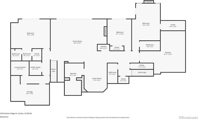 4725 Palmer Ridge Dr, Parker, CO 80134 - view of home floor plan