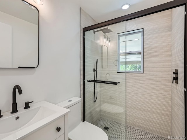 235 S Stuart St, Denver, CO 80219 - full bathroom featuring a stall shower and vanity