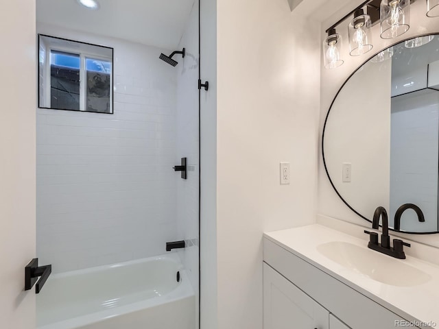 235 S Stuart St, Denver, CO 80219 - full bathroom with vanity and  shower combination