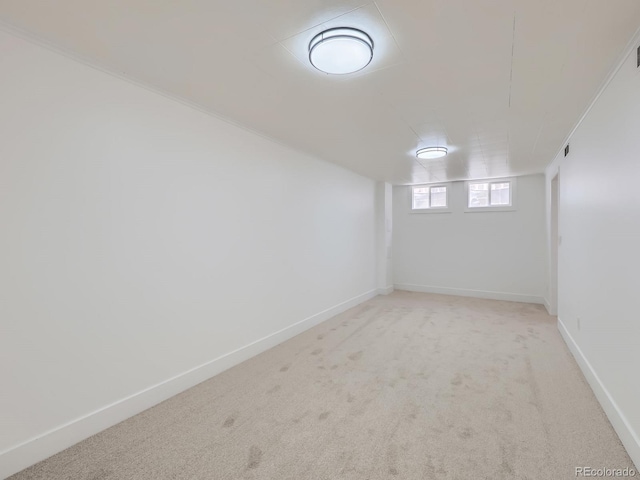 235 S Stuart St, Denver, CO 80219 - basement featuring light colored carpet and baseboards