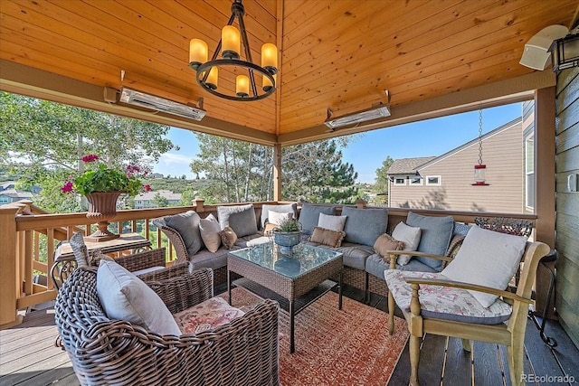 6927 Winter Ridge Pl, Castle Pines, CO 80108 - deck with a gazebo and outdoor lounge area