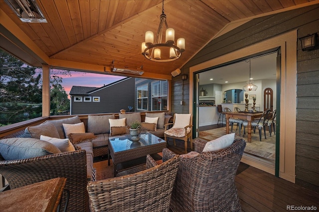 6927 Winter Ridge Pl, Castle Pines, CO 80108 - exterior space featuring outdoor lounge area
