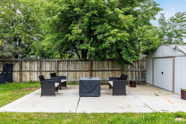11886 Birch Dr, Thornton, CO 80233 - fenced backyard featuring a patio