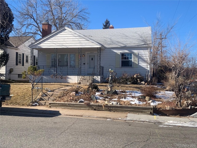 view of front of house with a porch