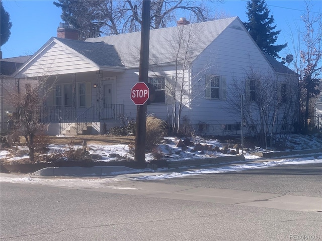 view of front of home