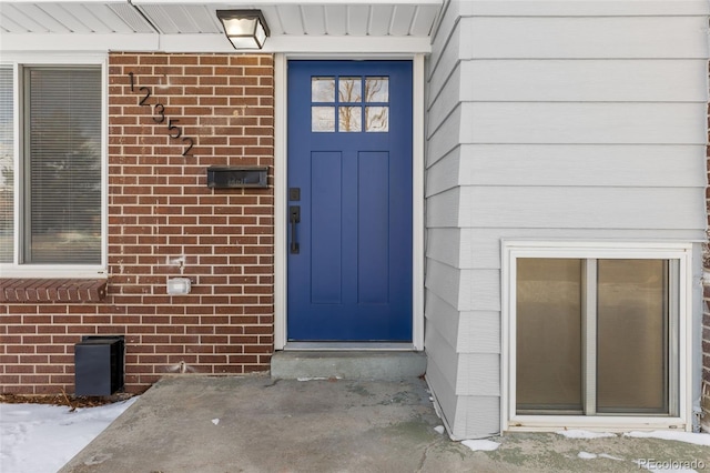 view of entrance to property