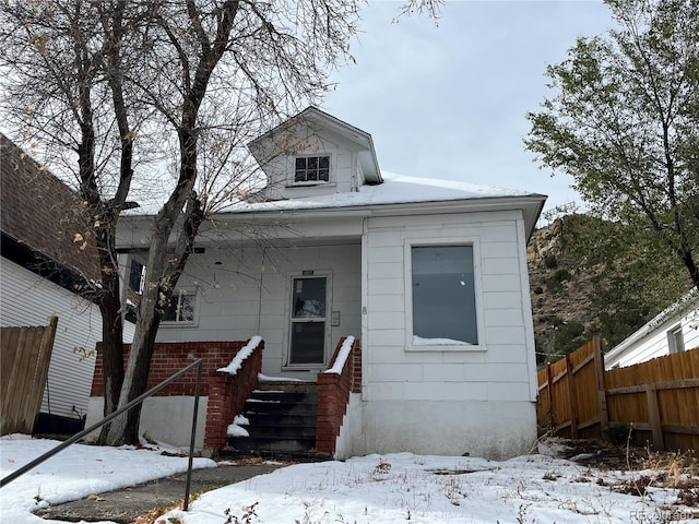 view of bungalow-style house