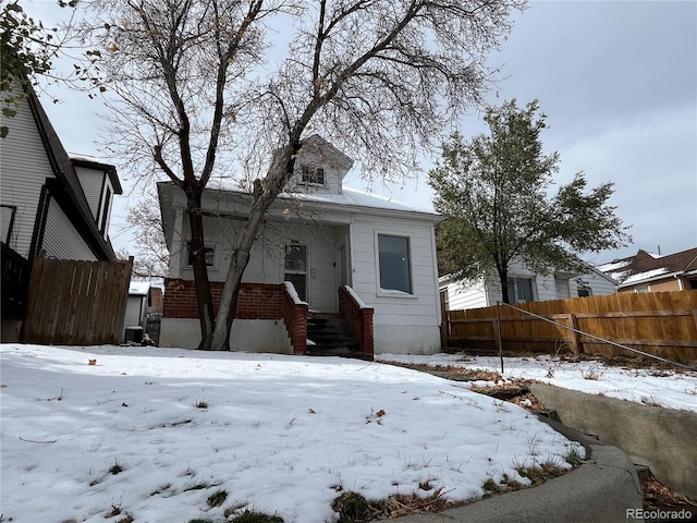 view of front of home