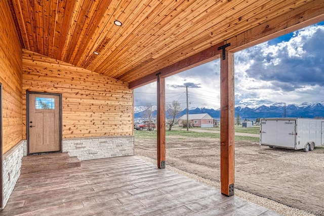 806 S St, Silver Cliff, CO 81252 - view of patio with a mountain view