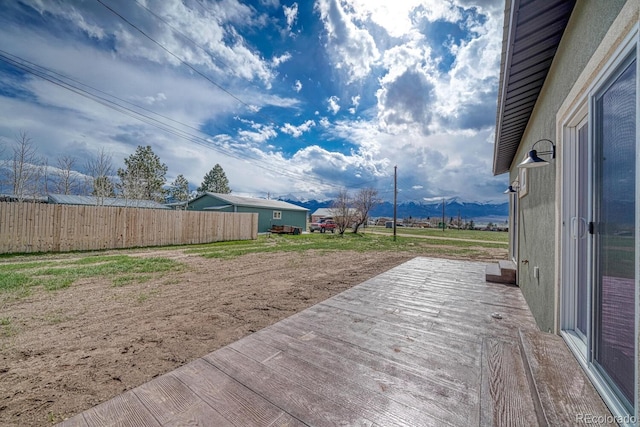 806 S St, Silver Cliff, CO 81252 - view of yard with a wooden deck