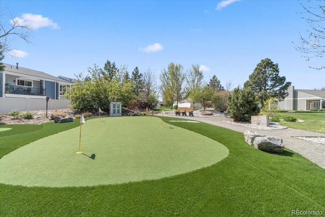 7172 S Vine Cir, Centennial, CO 80122 - view of community featuring an area to practice putting and fence
