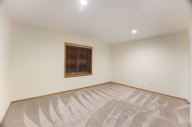 9346 Lark Sparrow Dr, Highlands Ranch, CO 80126 - spare room featuring baseboards, carpet floors, and recessed lighting