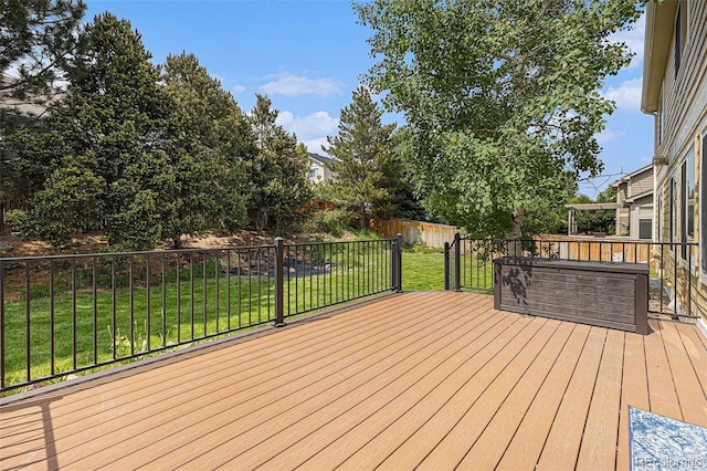 9346 Lark Sparrow Dr, Highlands Ranch, CO 80126 - view of wooden deck