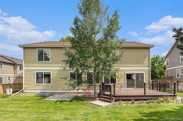 9346 Lark Sparrow Dr, Highlands Ranch, CO 80126 - back of house with a deck