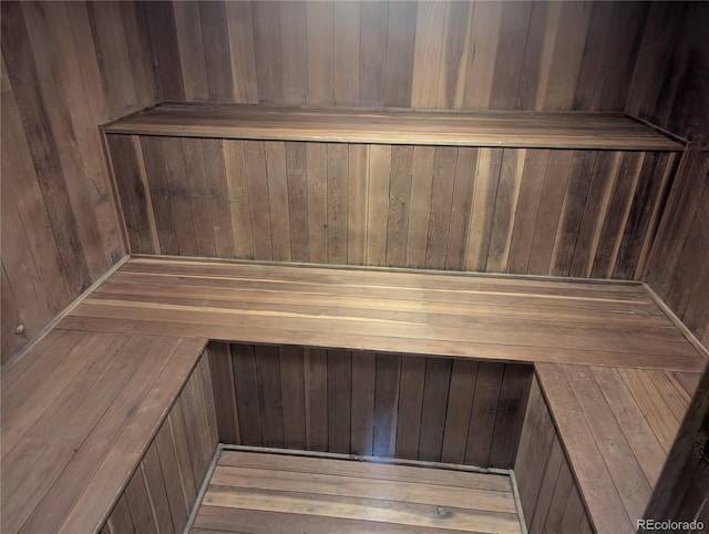 1050 N Corona St Unit 308, Denver, CO 80218 - relaxing sauna / steam room featuring wooden walls