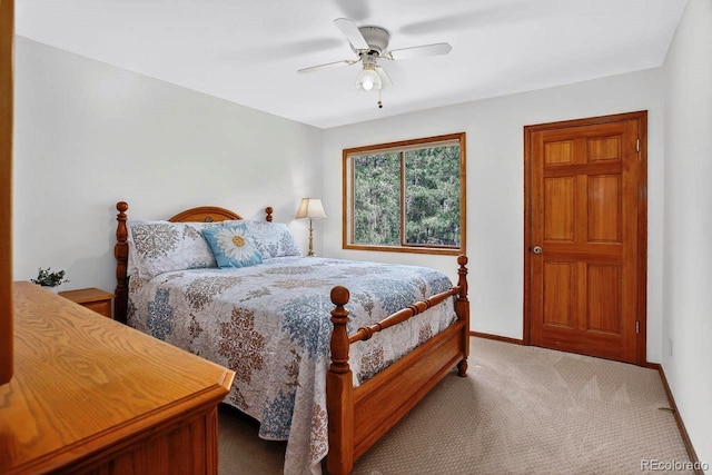 1539 Bluebird Dr, Bailey, CO 80421 - bedroom featuring carpet floors and ceiling fan