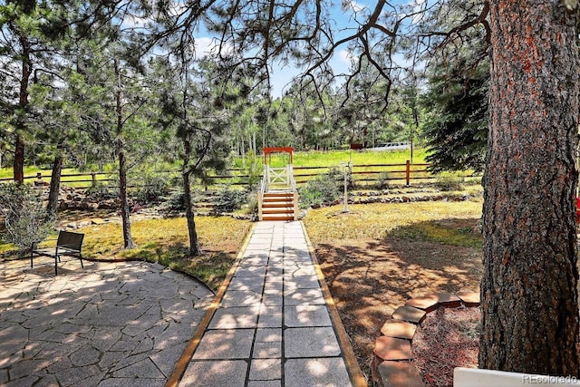 1539 Bluebird Dr, Bailey, CO 80421 - view of yard with a patio