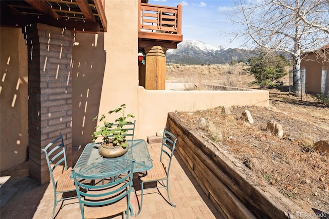11 Baca Mdws, Moffat, CO 81131 - patio / terrace with a mountain view