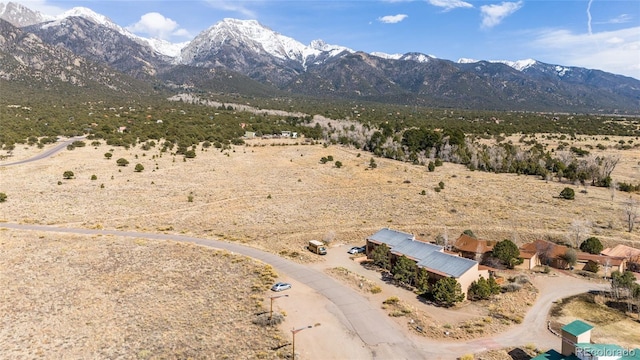 11 Baca Mdws, Moffat, CO 81131 - view of mountain backdrop featuring rural landscape and a desert landscape