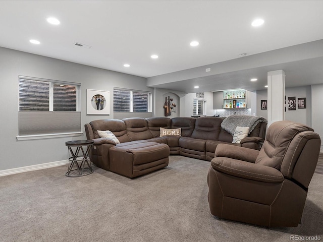 6832 Sequoia St, Frederick, CO 80530 - carpeted living room with recessed lighting and baseboards