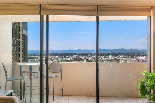 1020 15th St Unit 16A, Denver, CO 80202 - unfurnished sunroom with a mountain view and a city view