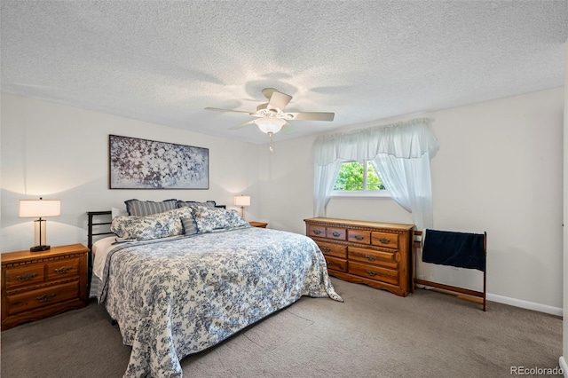 2315 N Murray Blvd, Colorado Springs, CO 80915 - carpeted bedroom featuring a textured ceiling and ceiling fan