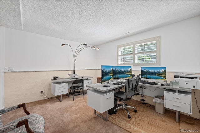 2315 N Murray Blvd, Colorado Springs, CO 80915 - home office with a textured ceiling and light colored carpet