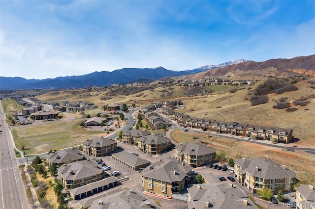 1816 Montura Vw Unit 204, Colorado Springs, CO 80919 - aerial view featuring a mountain view and a residential view
