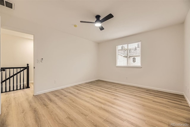 3200 S Federal Blvd Unit 5, Denver, CO 80236 - spare room featuring light wood-type flooring and ceiling fan