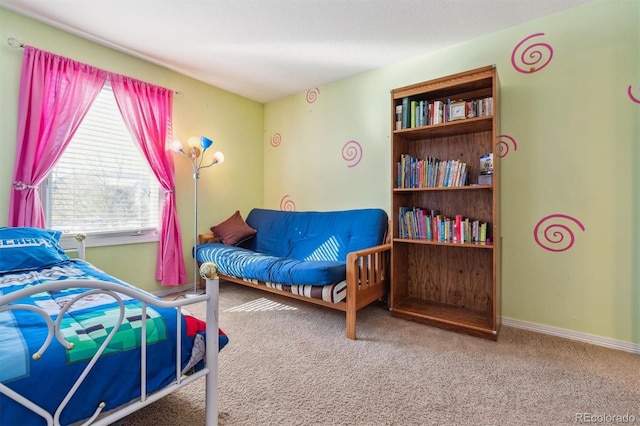 bedroom with carpet flooring