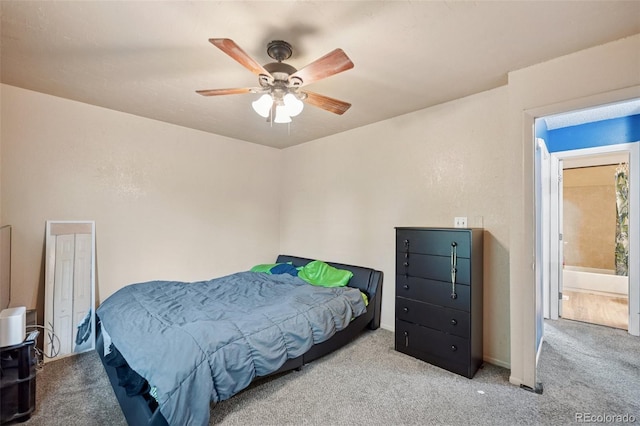6545 Brook Forest Dr, Colorado Springs, CO 80911 - carpeted bedroom featuring a ceiling fan