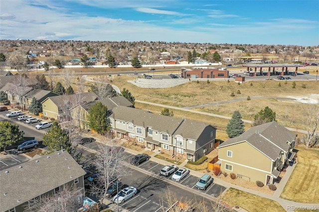 bird's eye view featuring a residential view