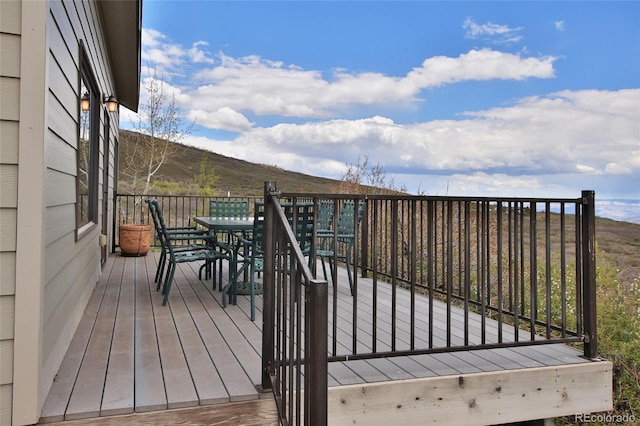 53315 Bull Basin Rd, Mesa, CO 81643 - deck featuring outdoor dining space