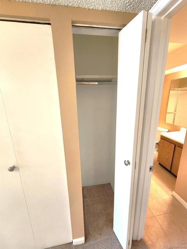 view of closet